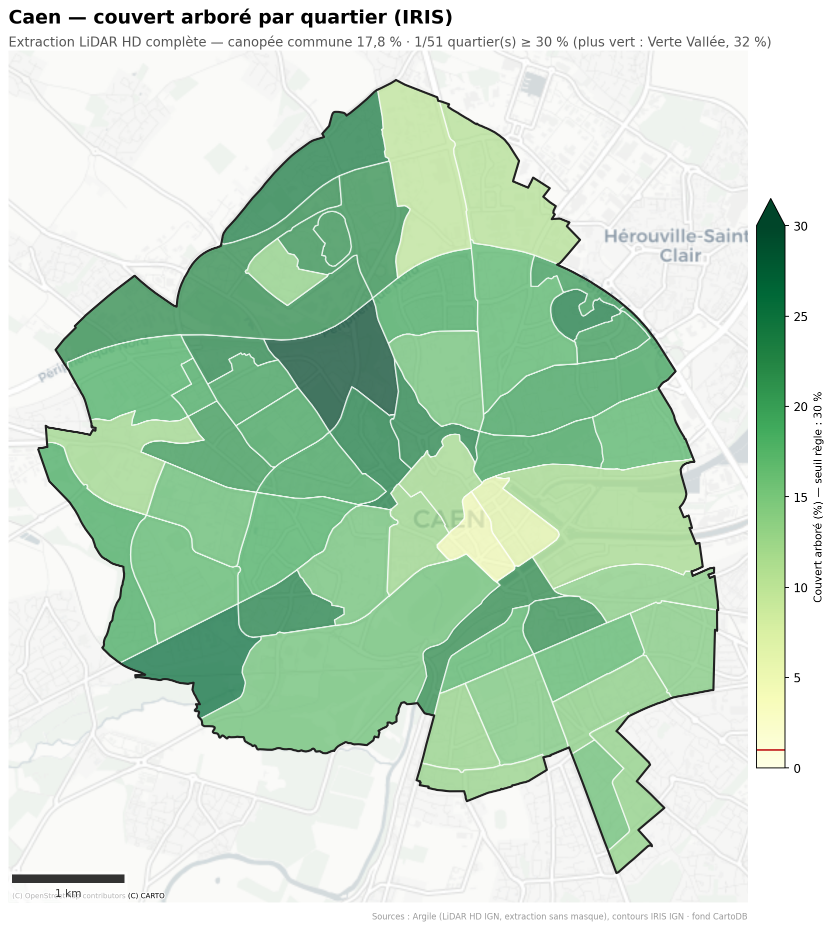 Carte de Caen