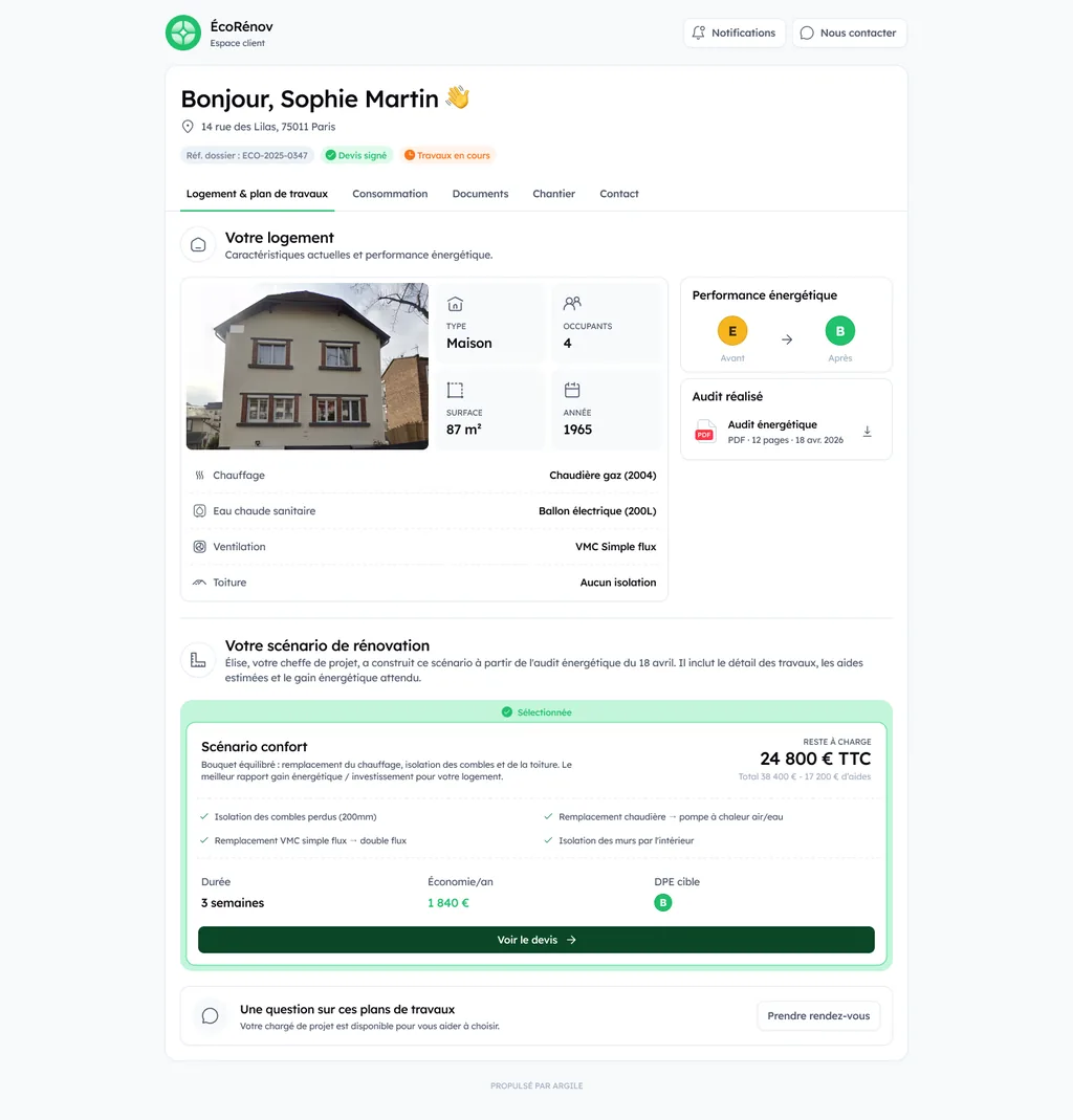 Espace client