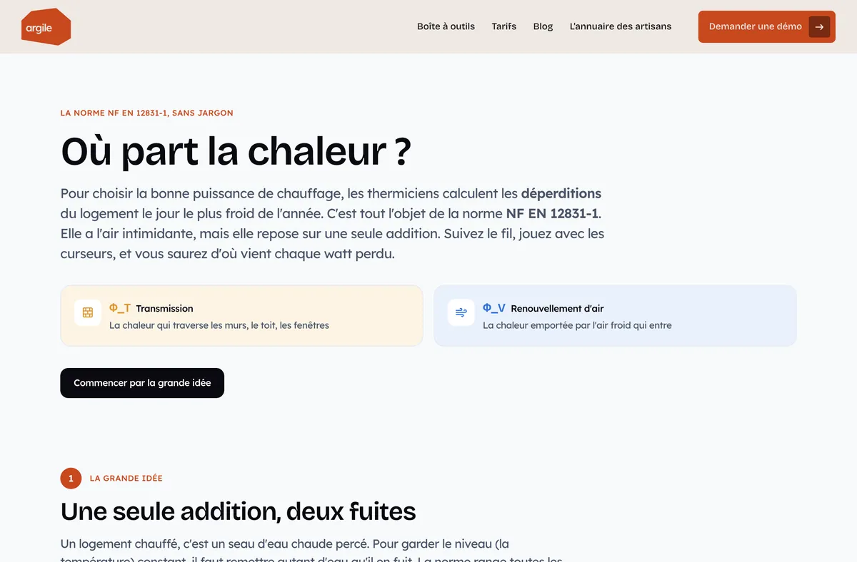 Les déperditions expliquées