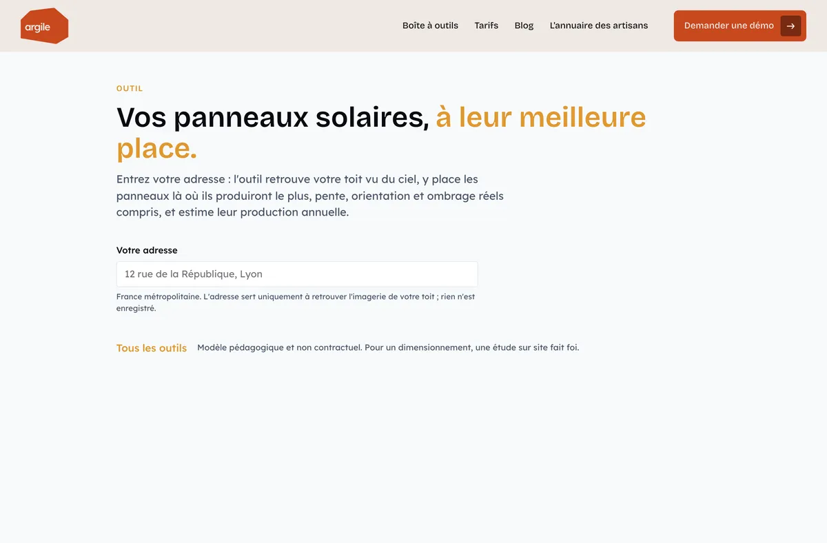 Inclinaison et orientation d’un panneau solaire